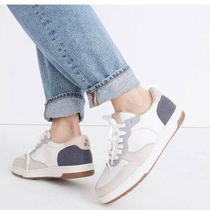 Madewell court sneaker size 6.5 lavender multi